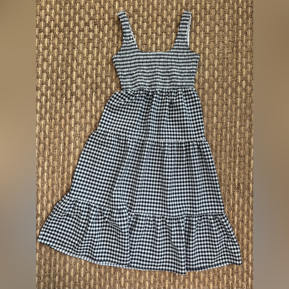 ON 34th Classic Navy and White Gingham Dress, Women’s Size S - Picture 3 of 8